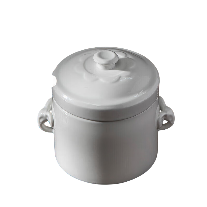 美厨家用小象双耳双盖隔水陶瓷炖盅550ml MCTC7254（单位：个）  